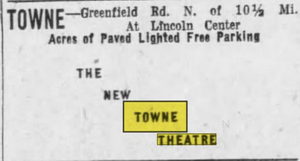 Towne Theatres 4 (AMC Towne 4 Theatres) - Jul 1967 Opening Ad (newer photo)